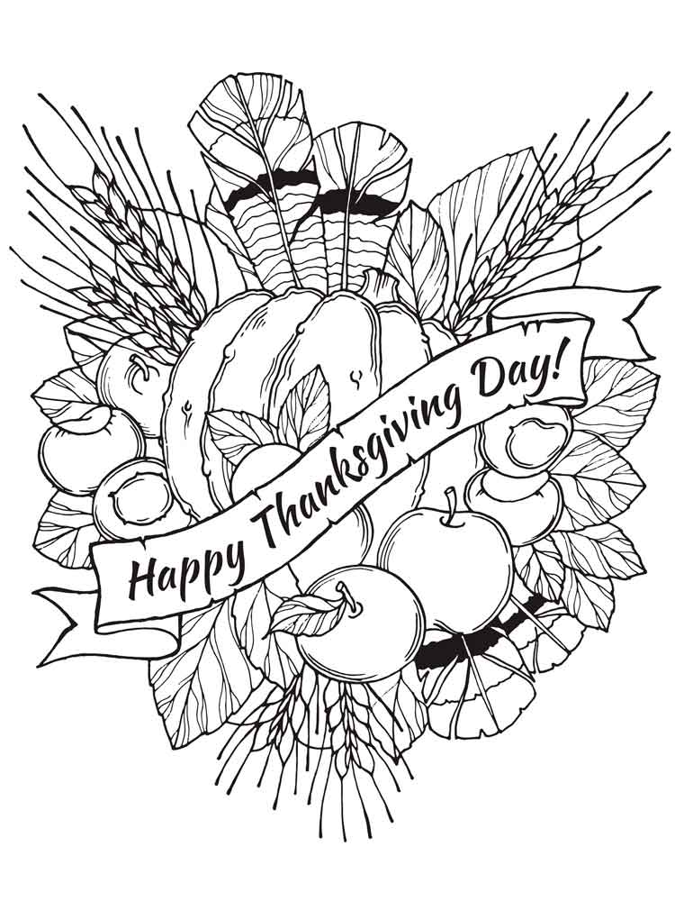 Download Thanksgiving Day coloring pages. Free Printable Thanksgiving Day coloring pages.