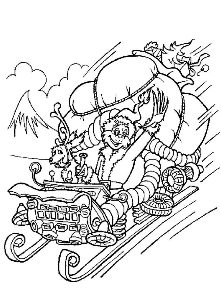 The Grinch coloring pages. Free Printable The Grinch coloring pages.