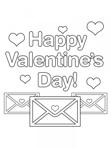 Valentine's Day coloring pages