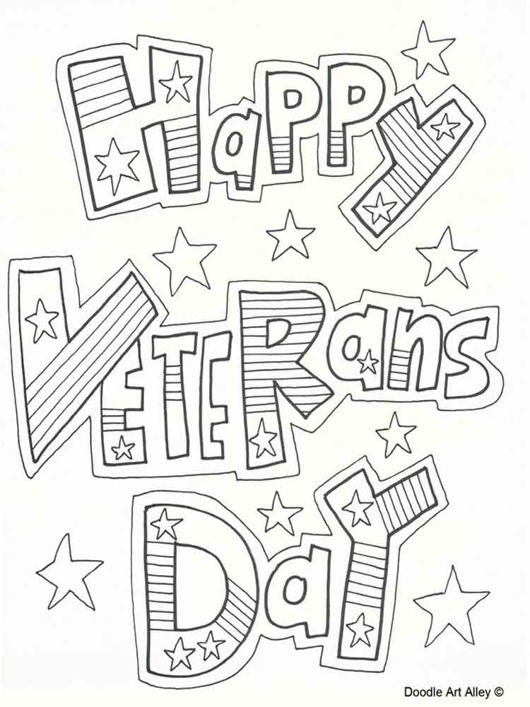 Veterans Day coloring pages Free Printable Veterans Day