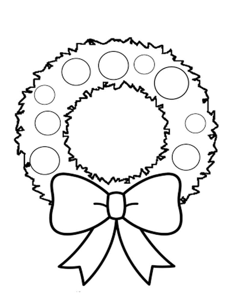 Wreath Coloring Pages Free Printable Wreath Coloring Pages 