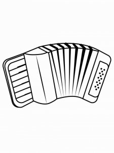 music instrument accordion cartoon