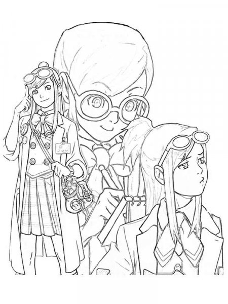 Ace Attorney coloring pages