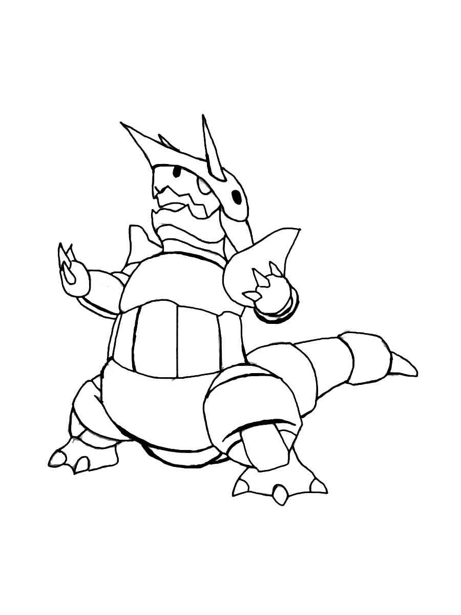Pokemon Aggron Coloring Pages Free Printable