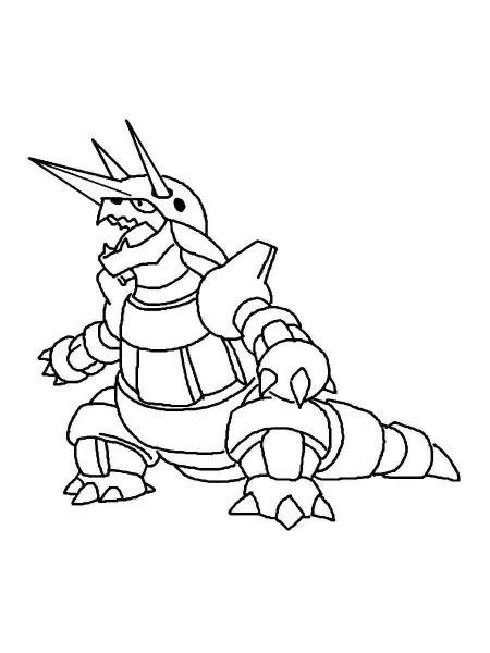 Pokemon Aggron coloring pages - Free Printable