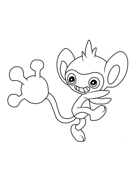 Pokemon Aipom coloring pages - Free Printable