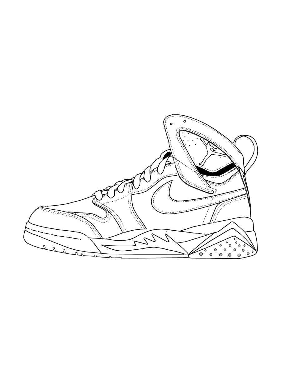 Free Air Jordan coloring pages. Download and print Air Jordan coloring ...