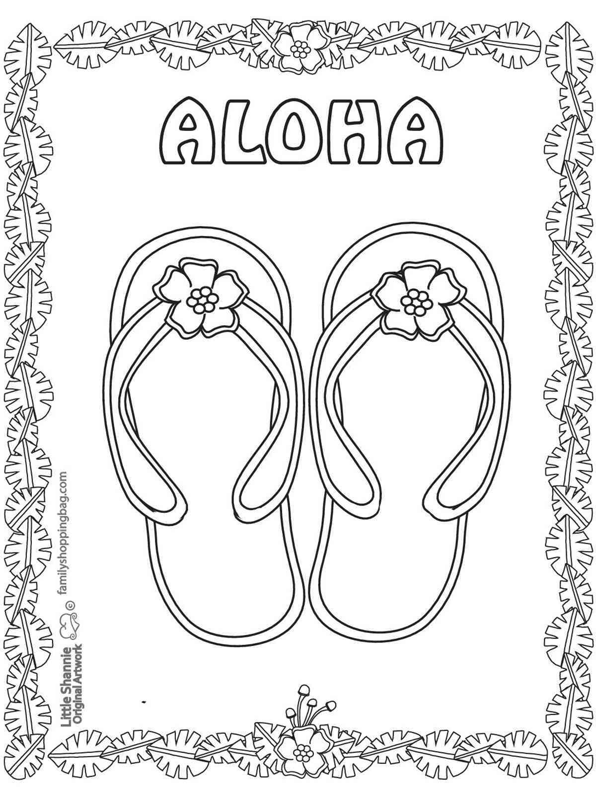 Aloha! coloring pages