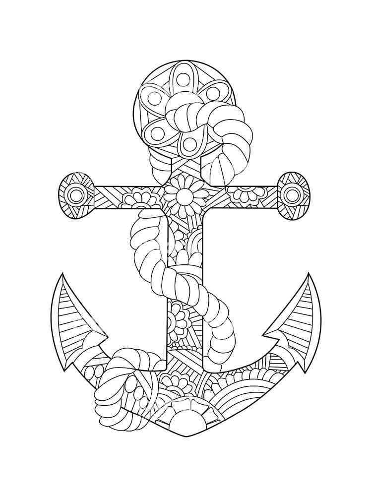 Adult Coloring Pages Anchor Coloring Pages