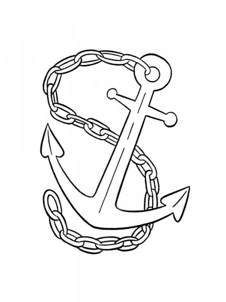 Anchor coloring pages