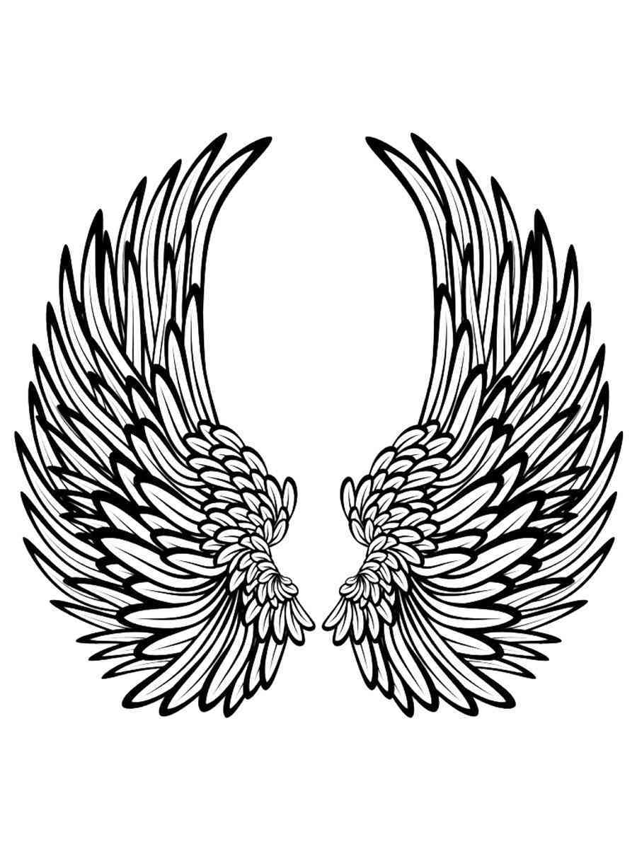 Free Angel Wings coloring pages. Download and print Angel Wings ...