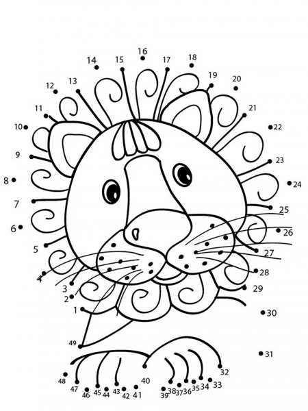 Animals Dot to Dot coloring pages