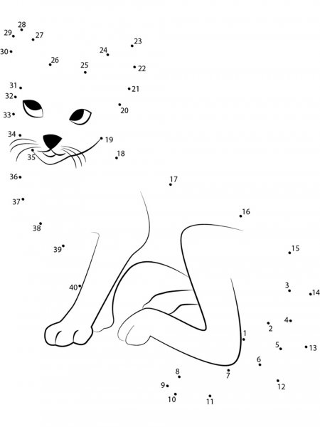 Animals Dot to Dot coloring pages