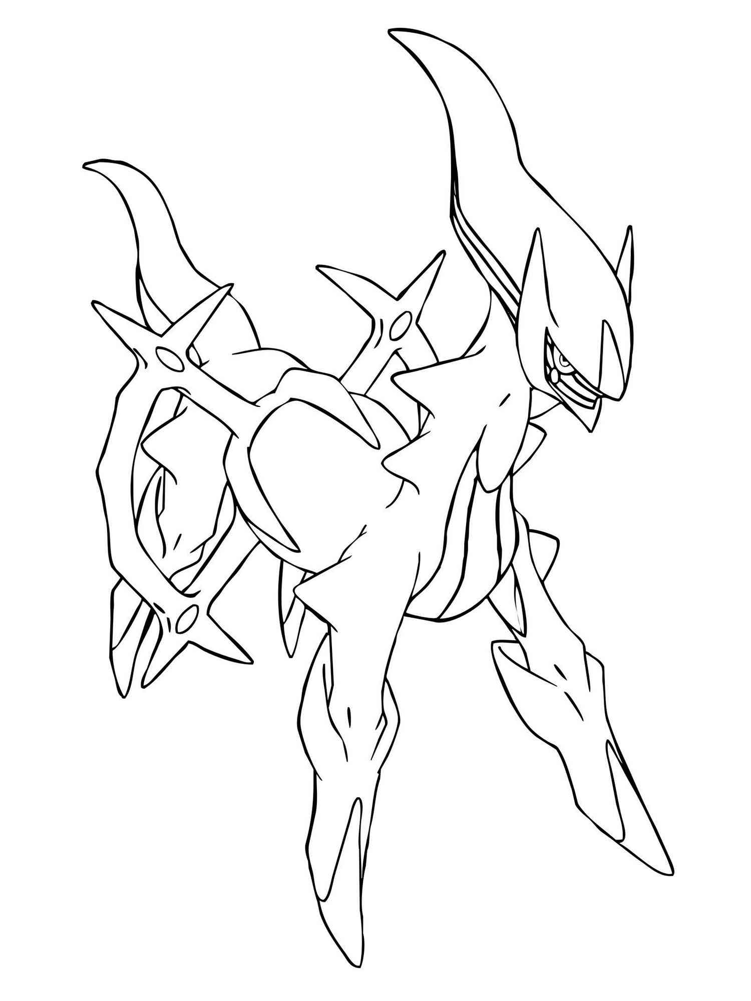 Arceus coloring page