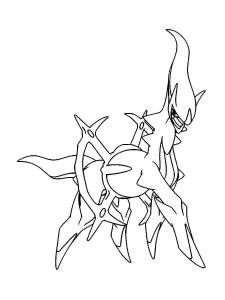 Pokemon Arceus coloring pages - Free Printable