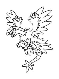 Pokemon Archeops coloring pages - Free Printable