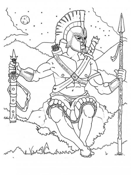 Ares coloring pages