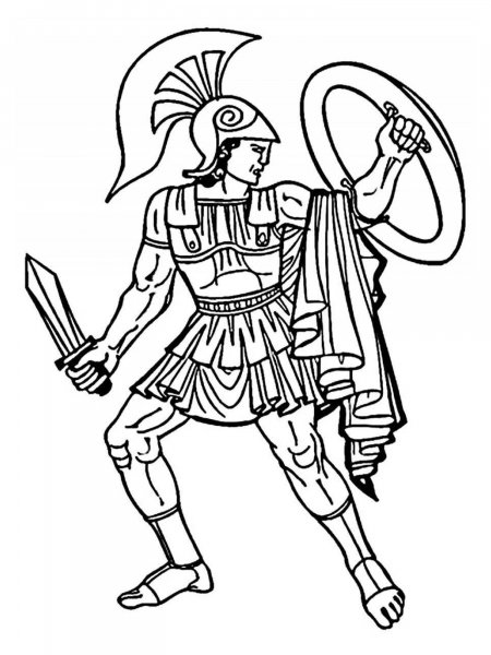 Ares coloring pages