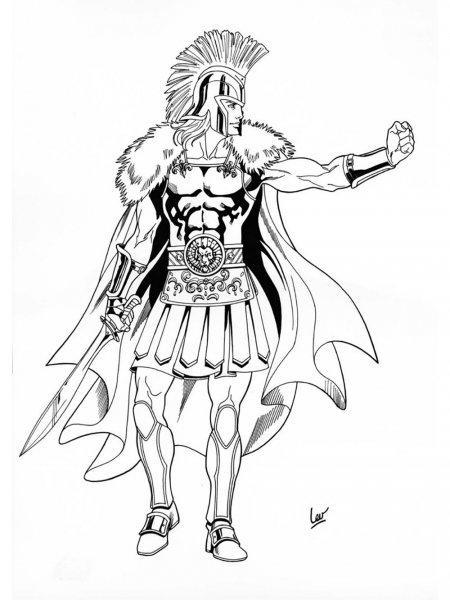 Ares coloring pages