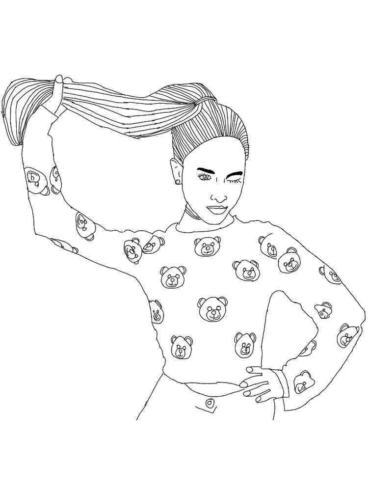 Ariana Grande coloring pages. Free Printable Ariana Grande coloring pages.