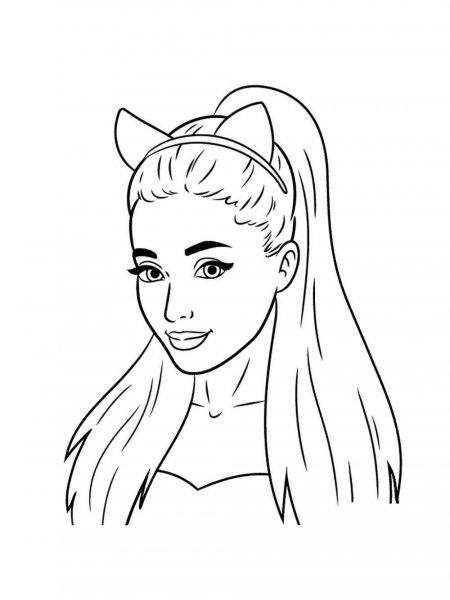 Ariana Grande coloring pages