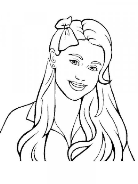 Ariana Grande coloring pages