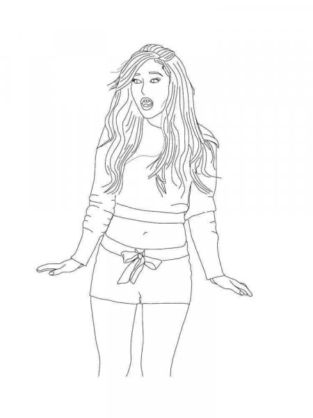 Ariana Grande coloring pages