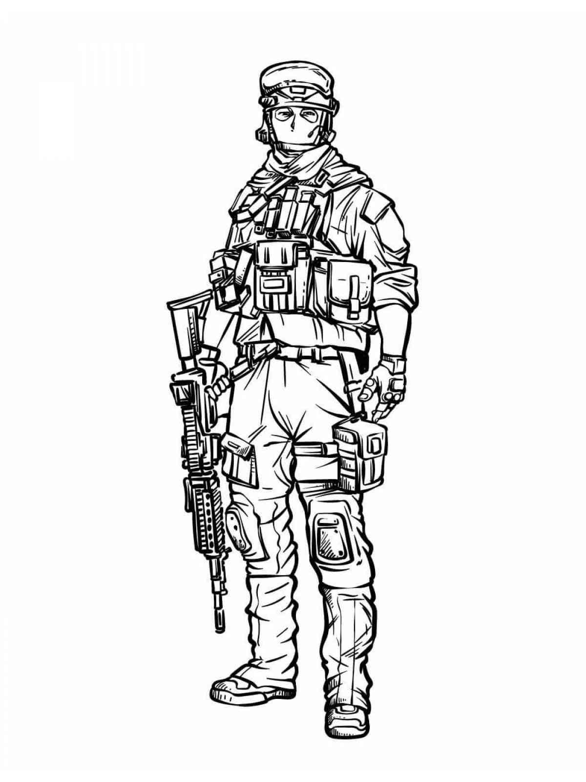 army people coloring pages
