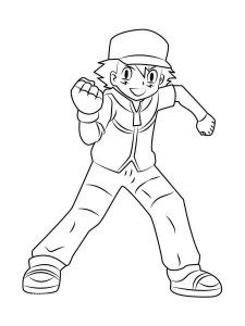 Ash Ketchum Coloring Page 12