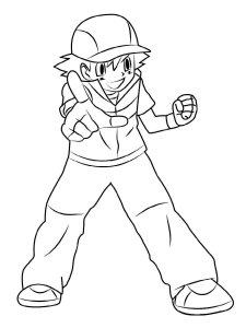 Ash Ketchum Coloring Page 6