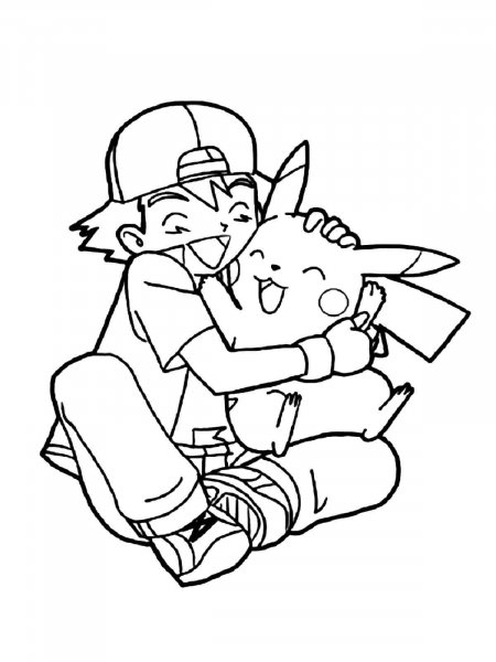 Ash Ketchum coloring pages - Free Printable