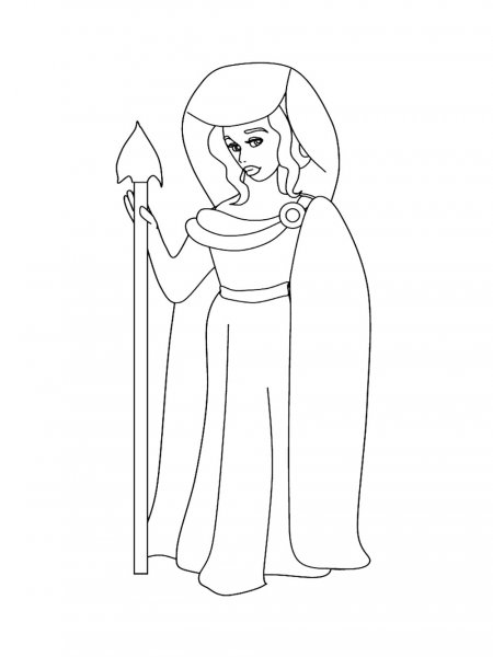 Athena coloring pages