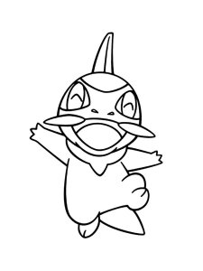 Pokemon Axew coloring pages - Free Printable