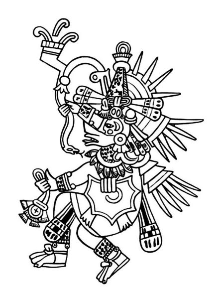 Aztec Art coloring pages