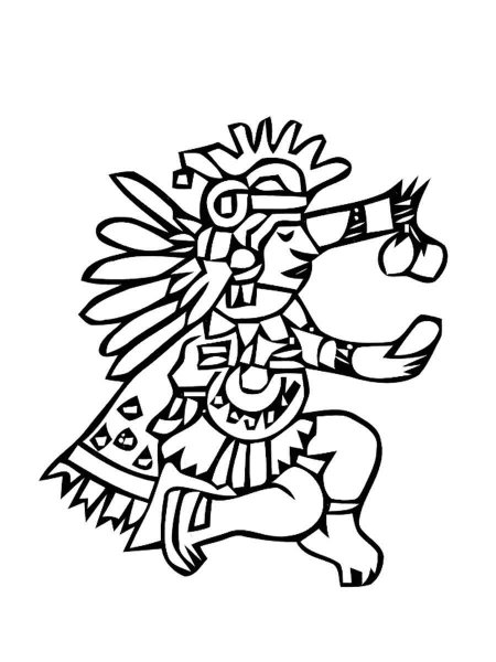 Aztec Art coloring pages