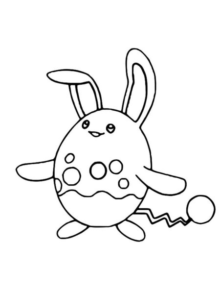 Pokemon Azumarill coloring pages - Free Printable
