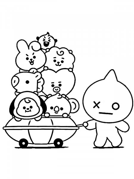 BT21 coloring pages