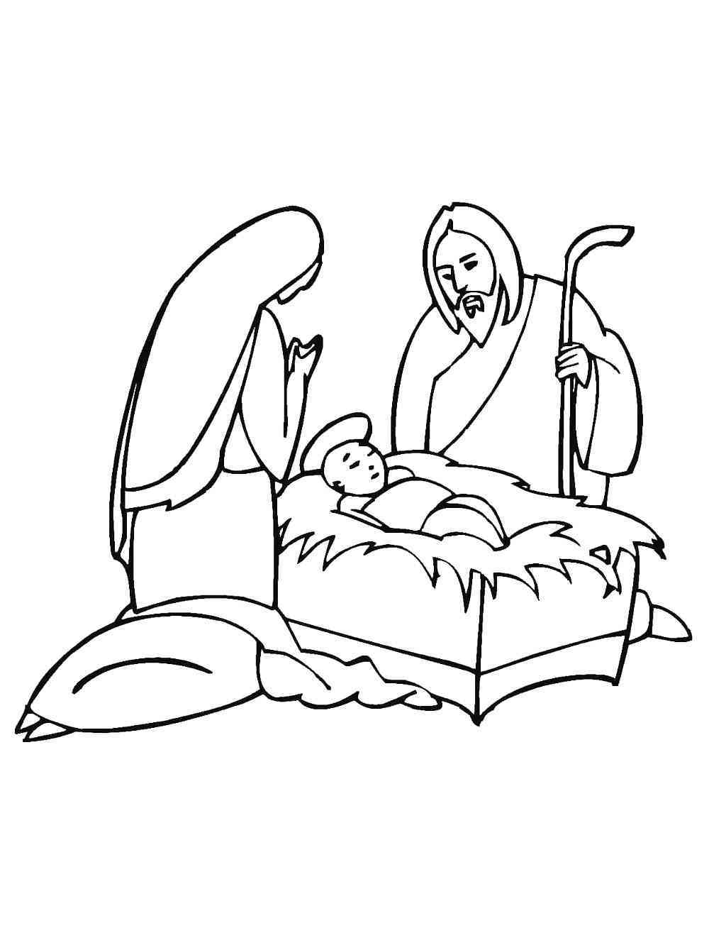 Baby Jesus coloring pages