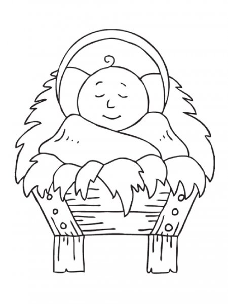 Baby Jesus coloring pages