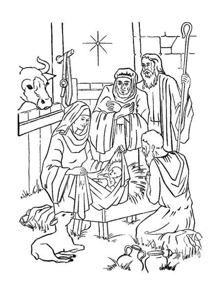 Baby Jesus coloring pages