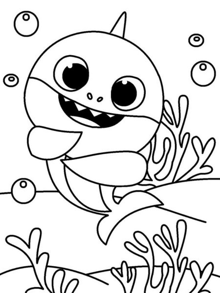 Baby Shark coloring pages