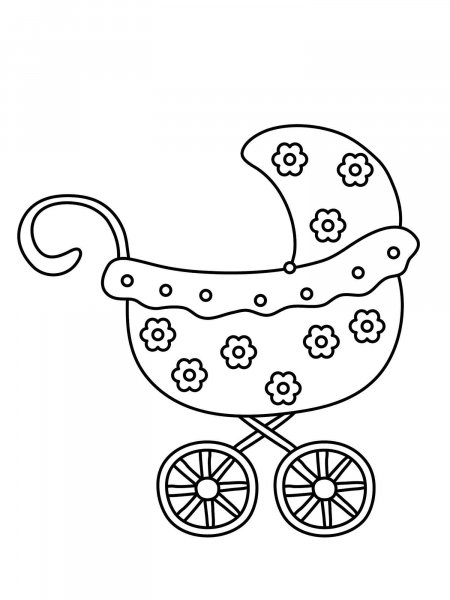 Baby Stroller coloring pages