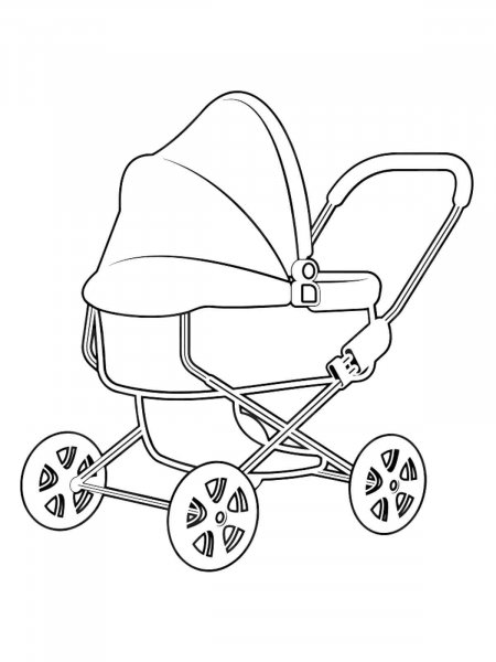 Baby Stroller coloring pages