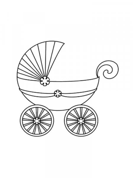 Baby Stroller coloring pages