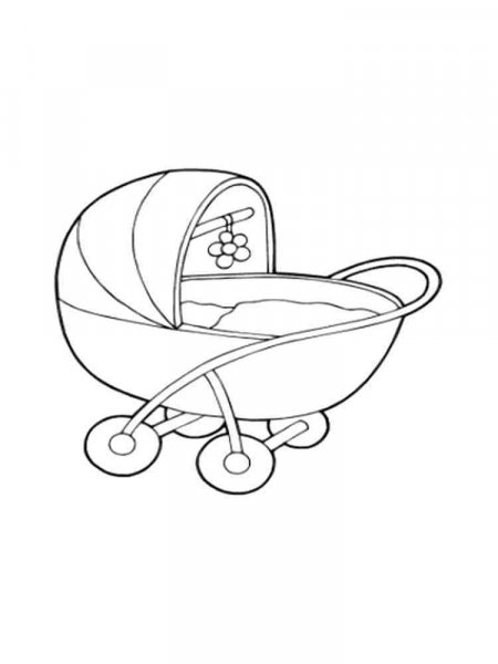 Baby Stroller coloring pages