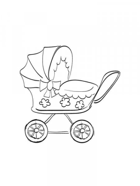 Baby Stroller coloring pages