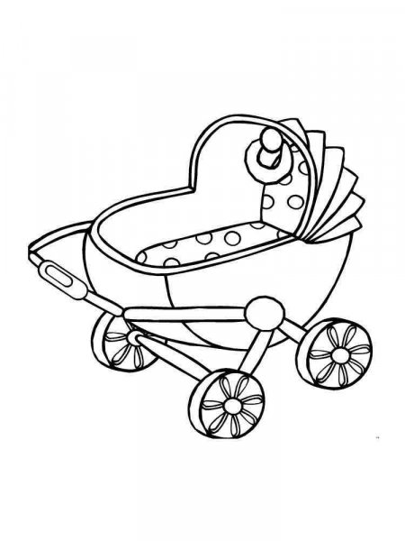 Baby Stroller coloring pages