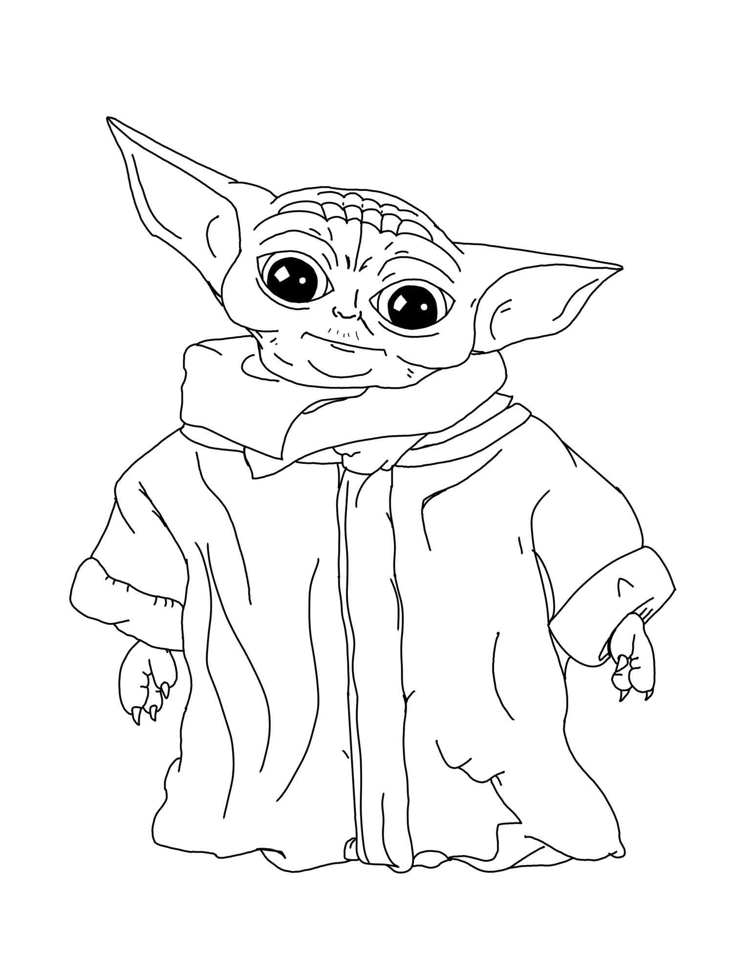 easy yoda coloring pages