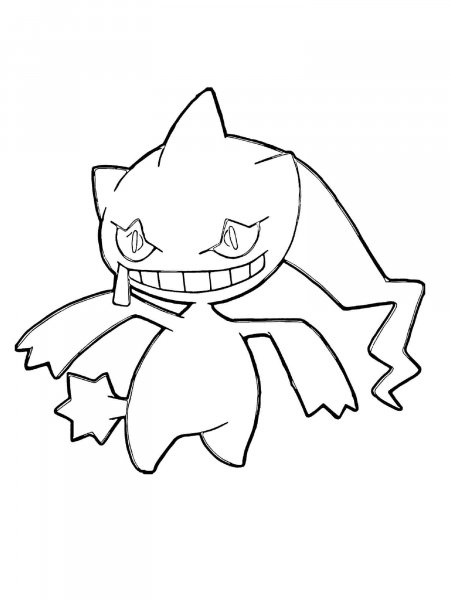 Pokemon Banette coloring pages - Free Printable