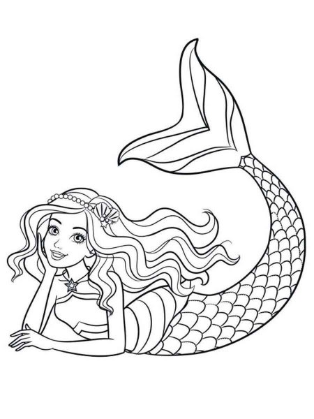 Barbie Dreamtopia coloring page